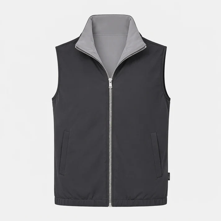 AZURE LIGHT GREY/DARK GREY REVERSIBLE TRAVEL GILLET