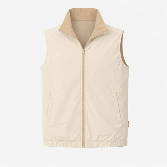AZURE KITH/BEIGE REVERSIBLE TRAVEL GILLET