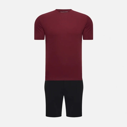 AZURE BURGUNDY/BLACK SET